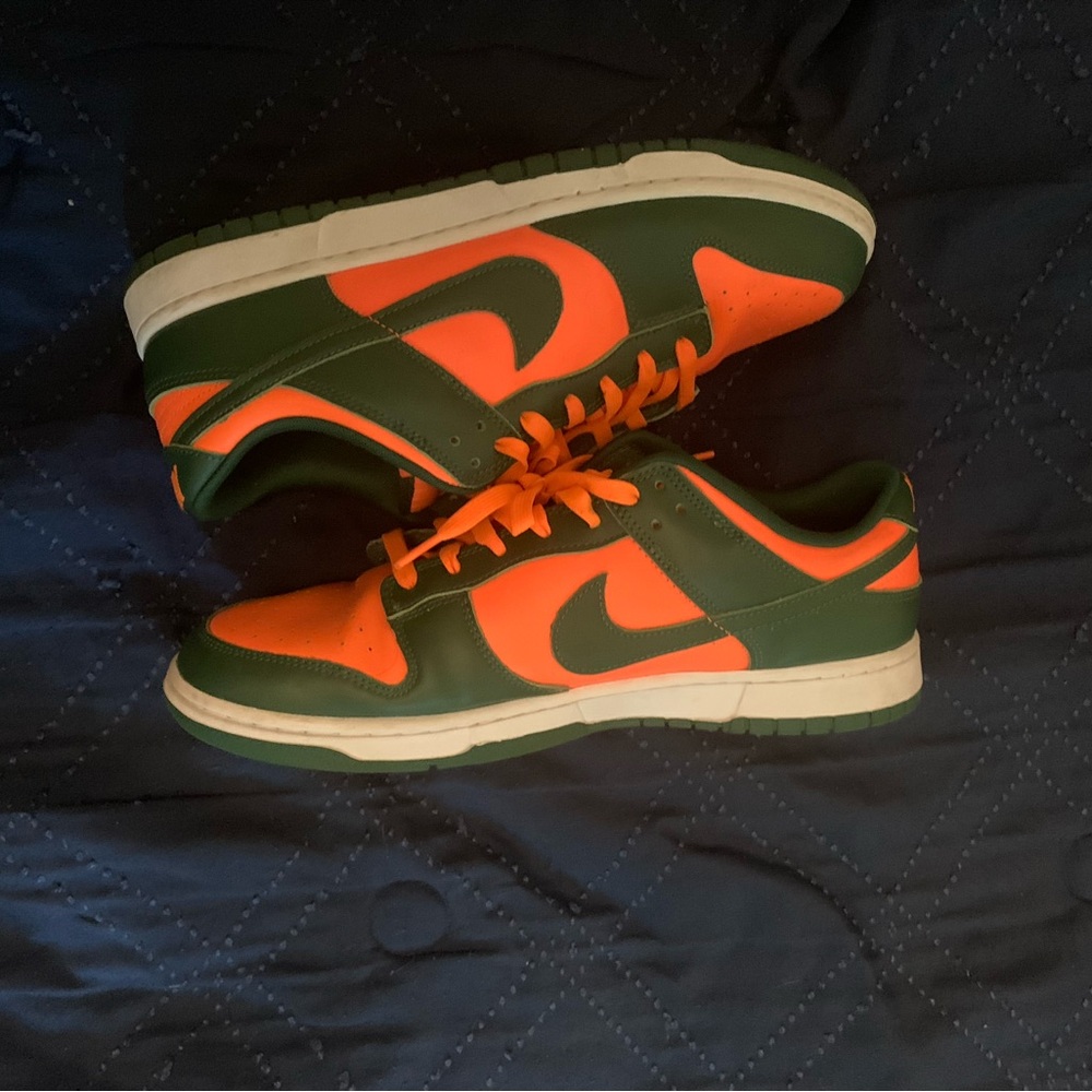 Nike Sneakers in Bold Green and Orange